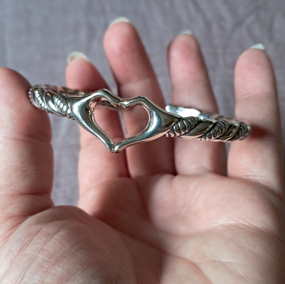 Vintage John Hardy Sterling Silver I Love You Heart Hands...